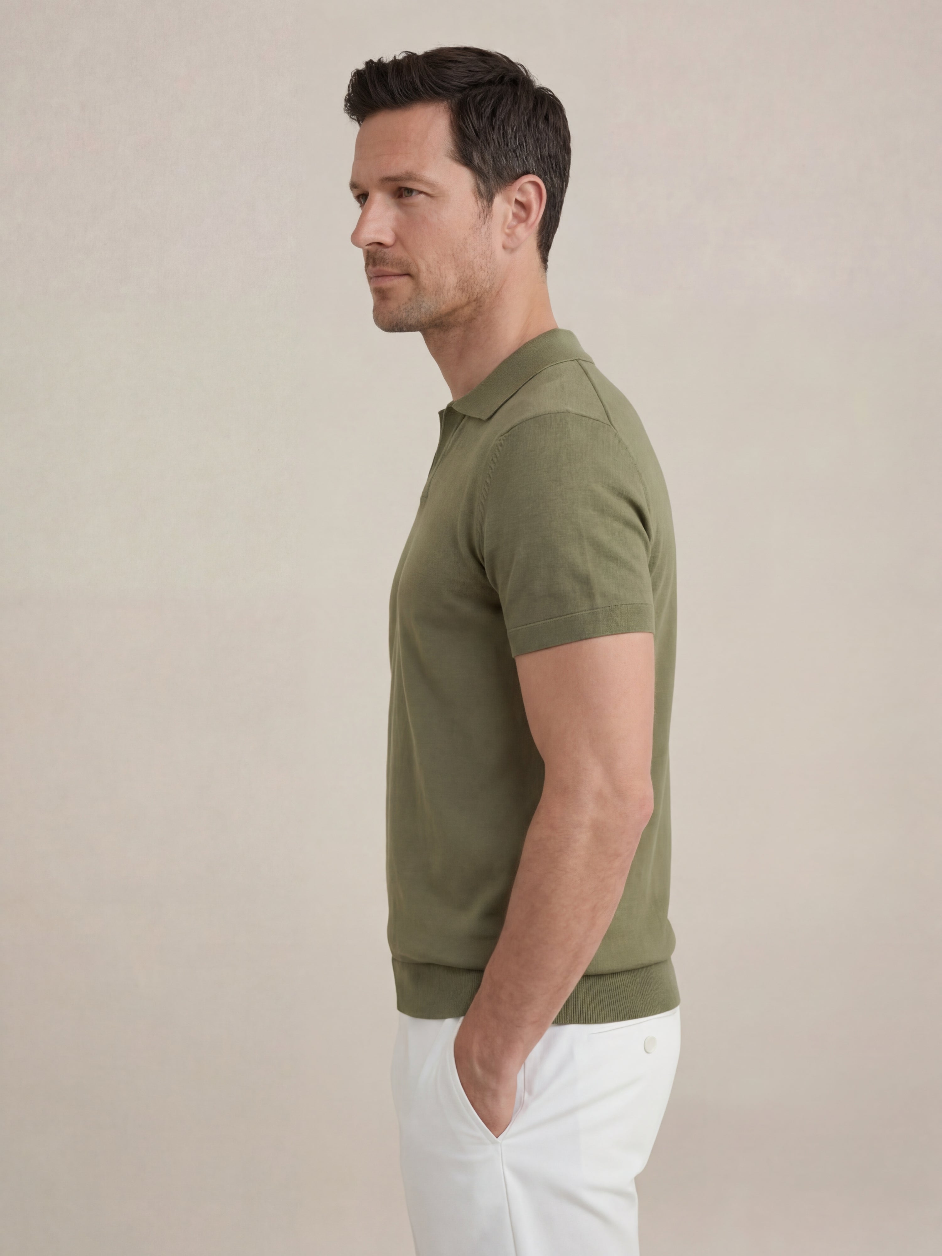 Brera Knit Polo Green