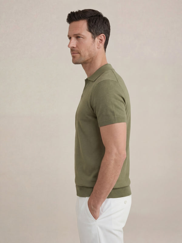 Brera Knit Polo Green