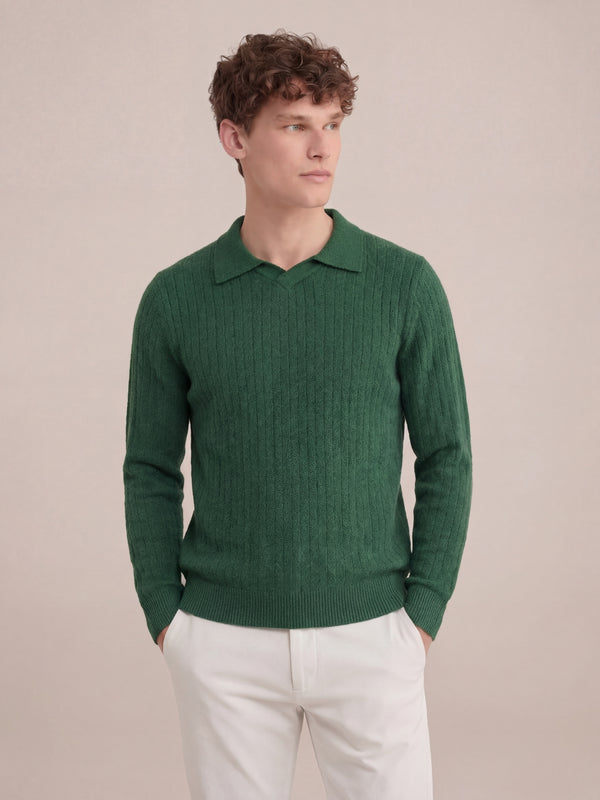 Milano Knit Polo Green