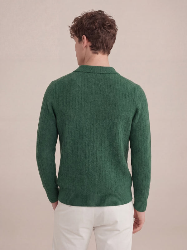 Milano Knit Polo Green