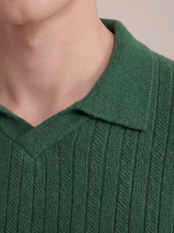 Milano Knit Polo Green