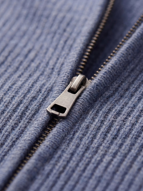 Cortina Knit Hoodie Blue