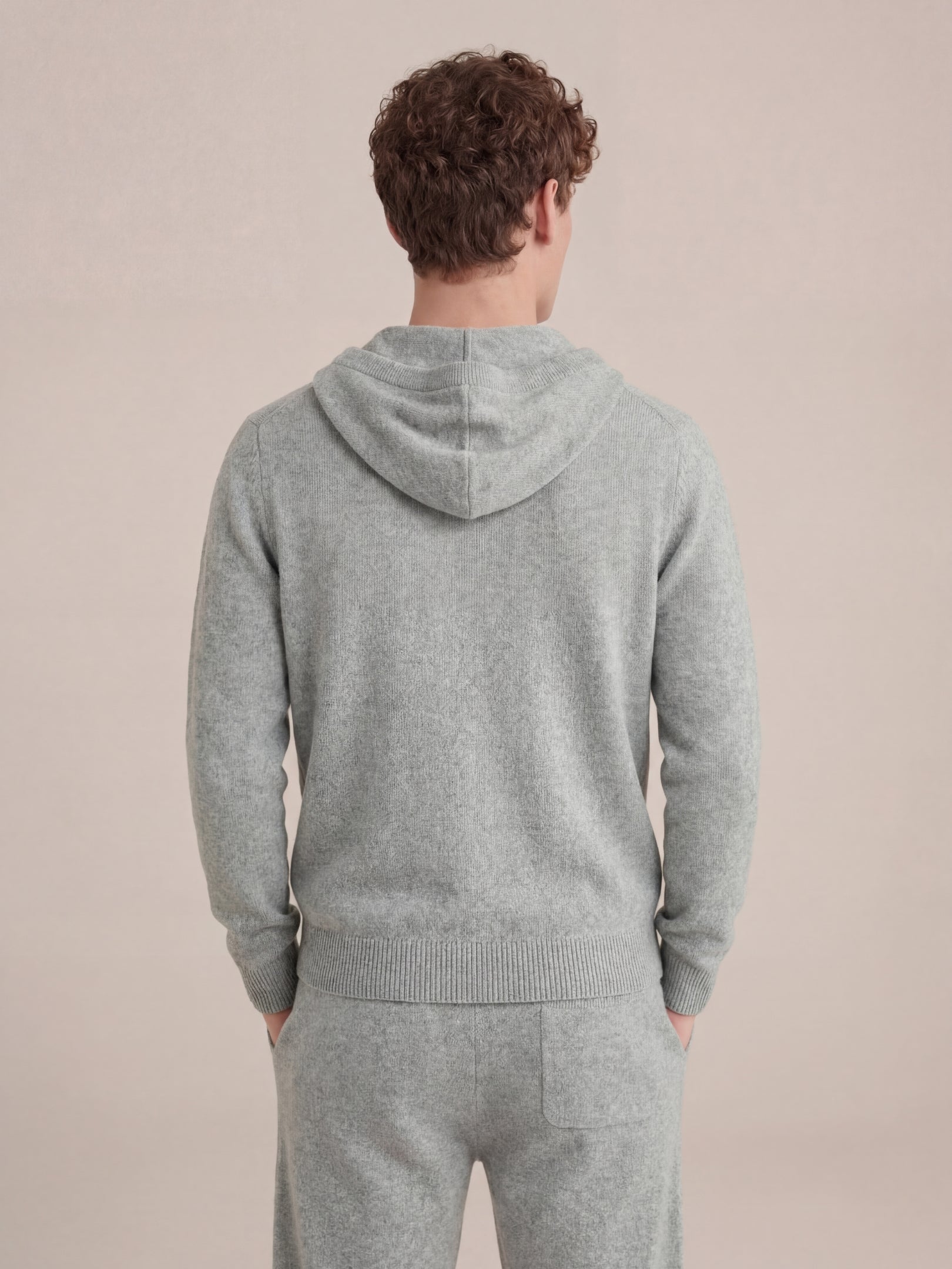 Ziamore Hooded Cashmere Set Grey