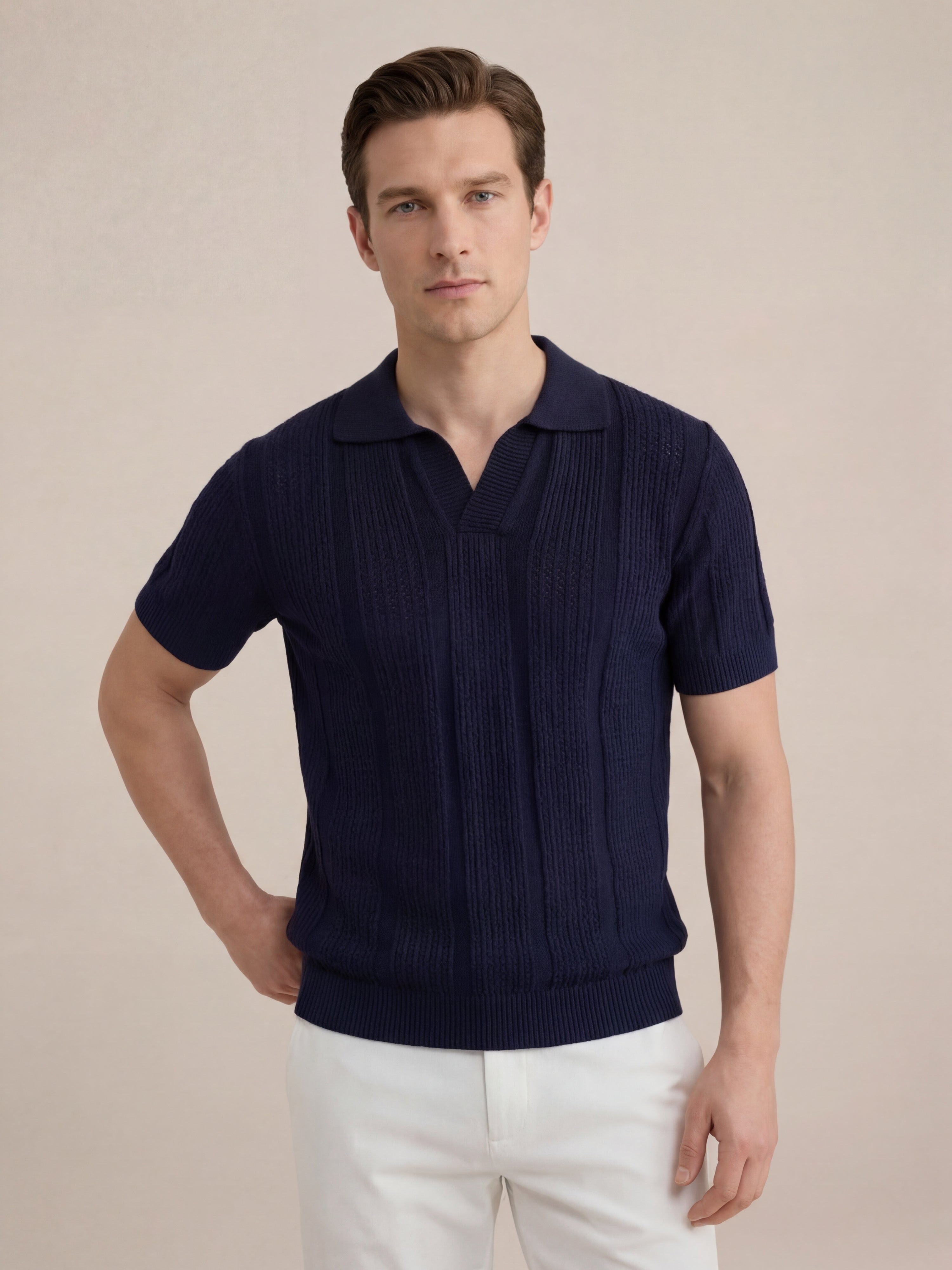 Siracusa Cable Polo Navy