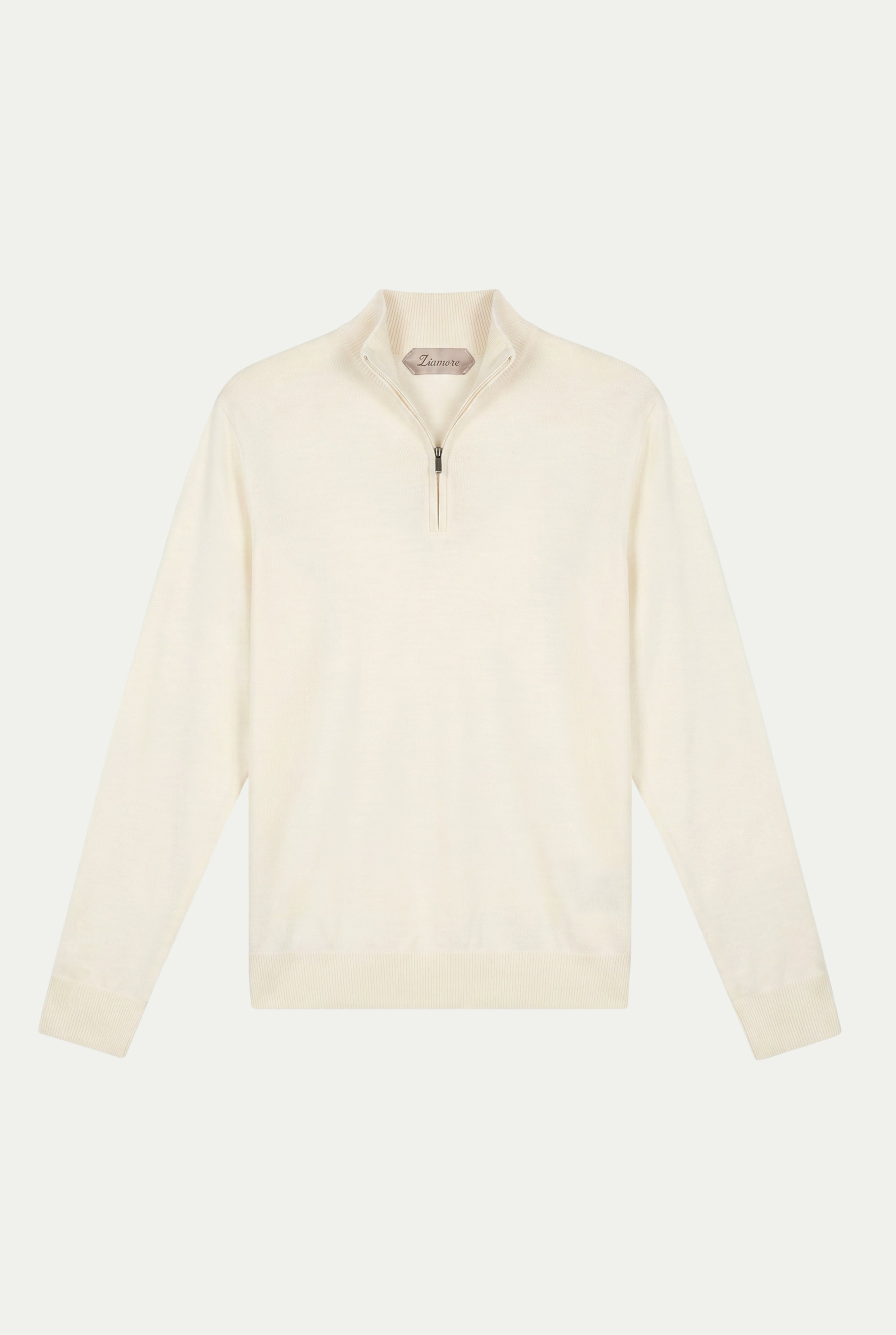 Merino Quarter Zip Cream