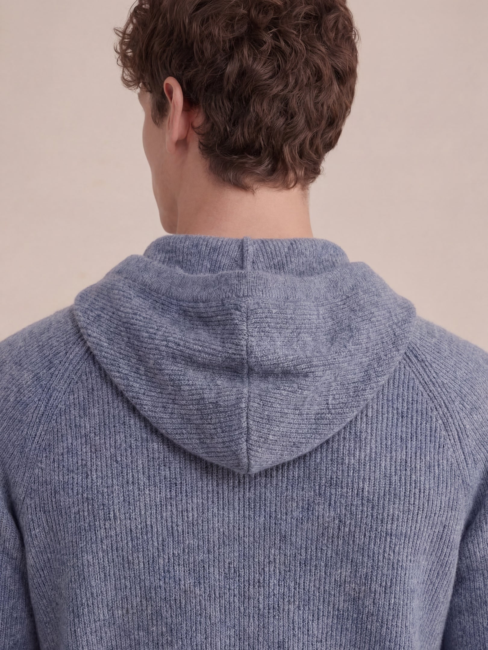 Cortina Knit Hoodie Blue
