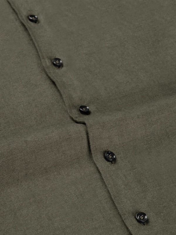 Linen Seaside Shirt Shirt Olive