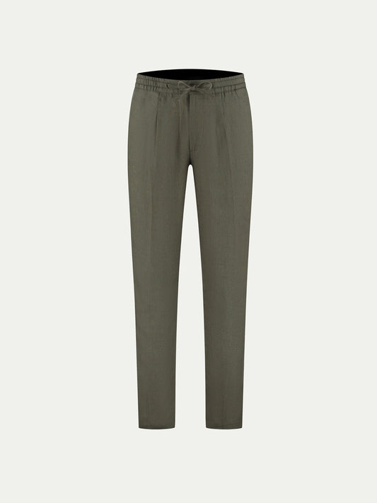 Linen Seaside Pants Olive