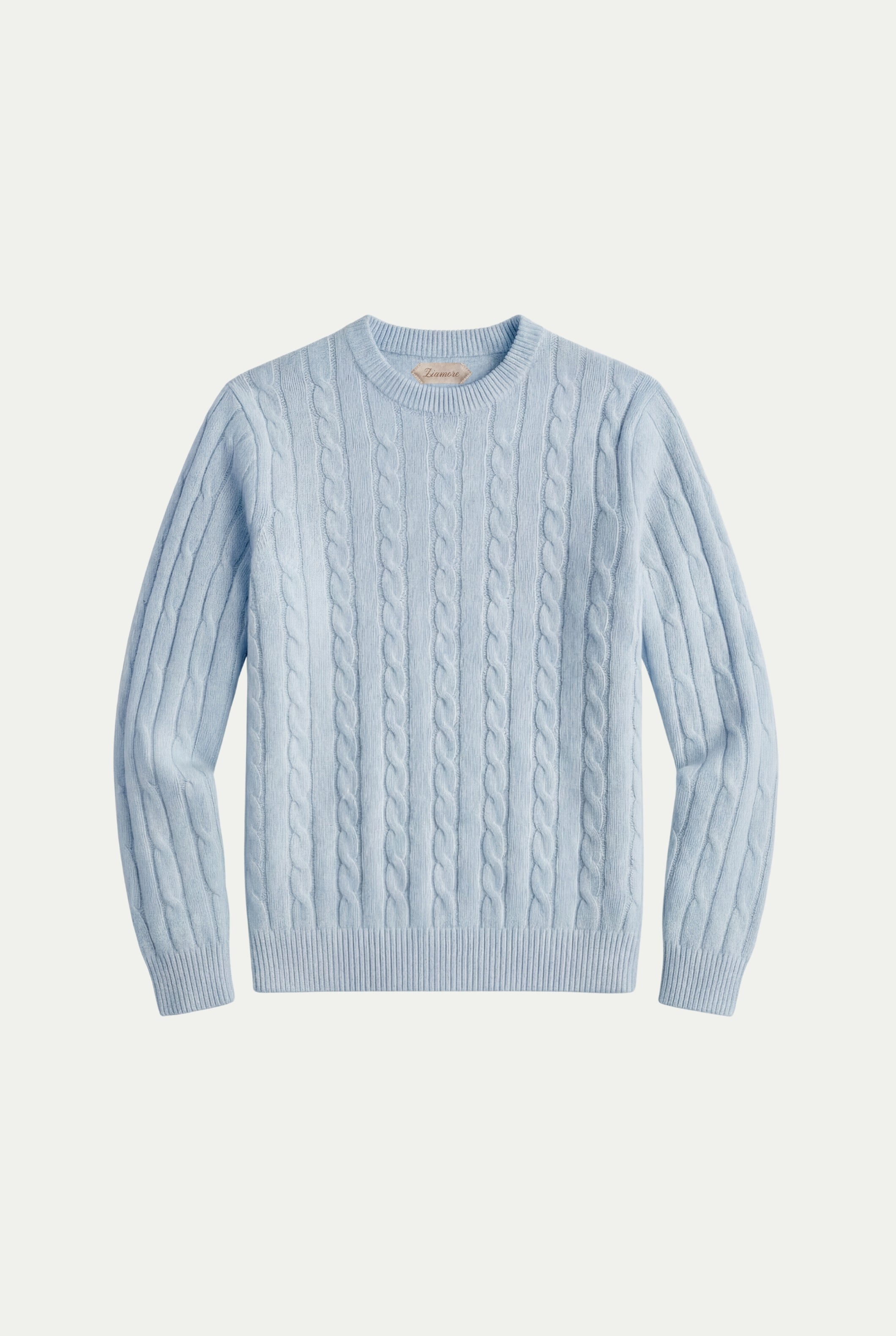 Como Cashmere Crewneck Baby Blue