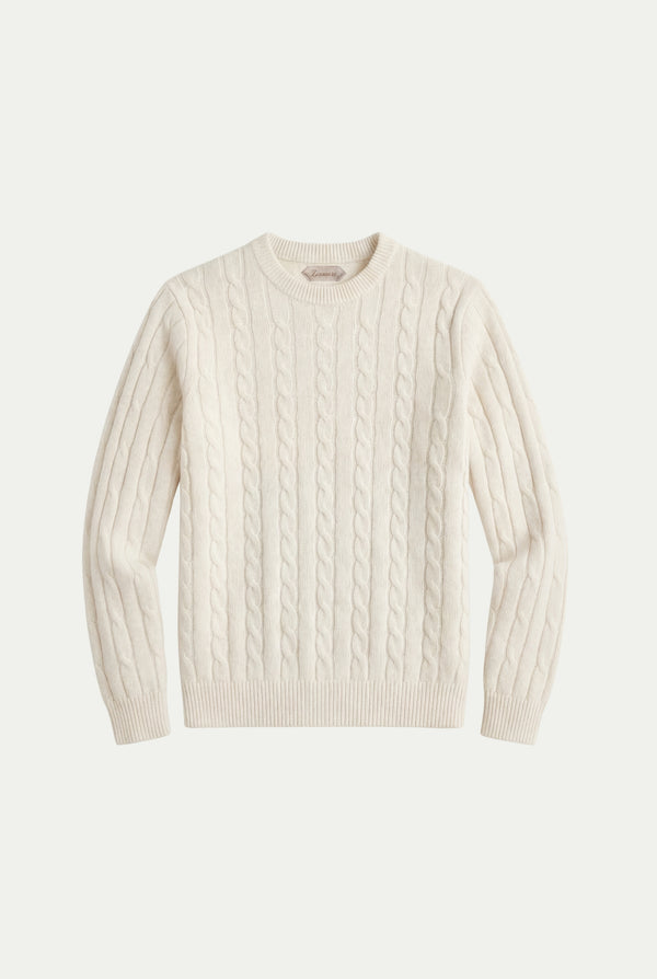 Como Cashmere Crewneck Beige