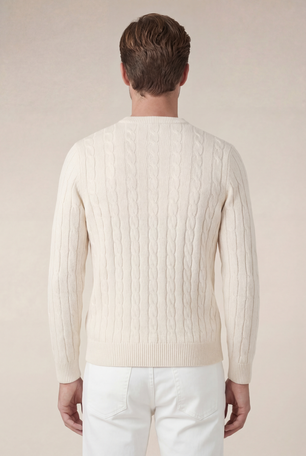 Como Cashmere Crewneck Beige