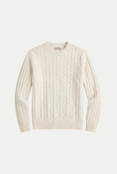 Como Cashmere Crewneck Beige