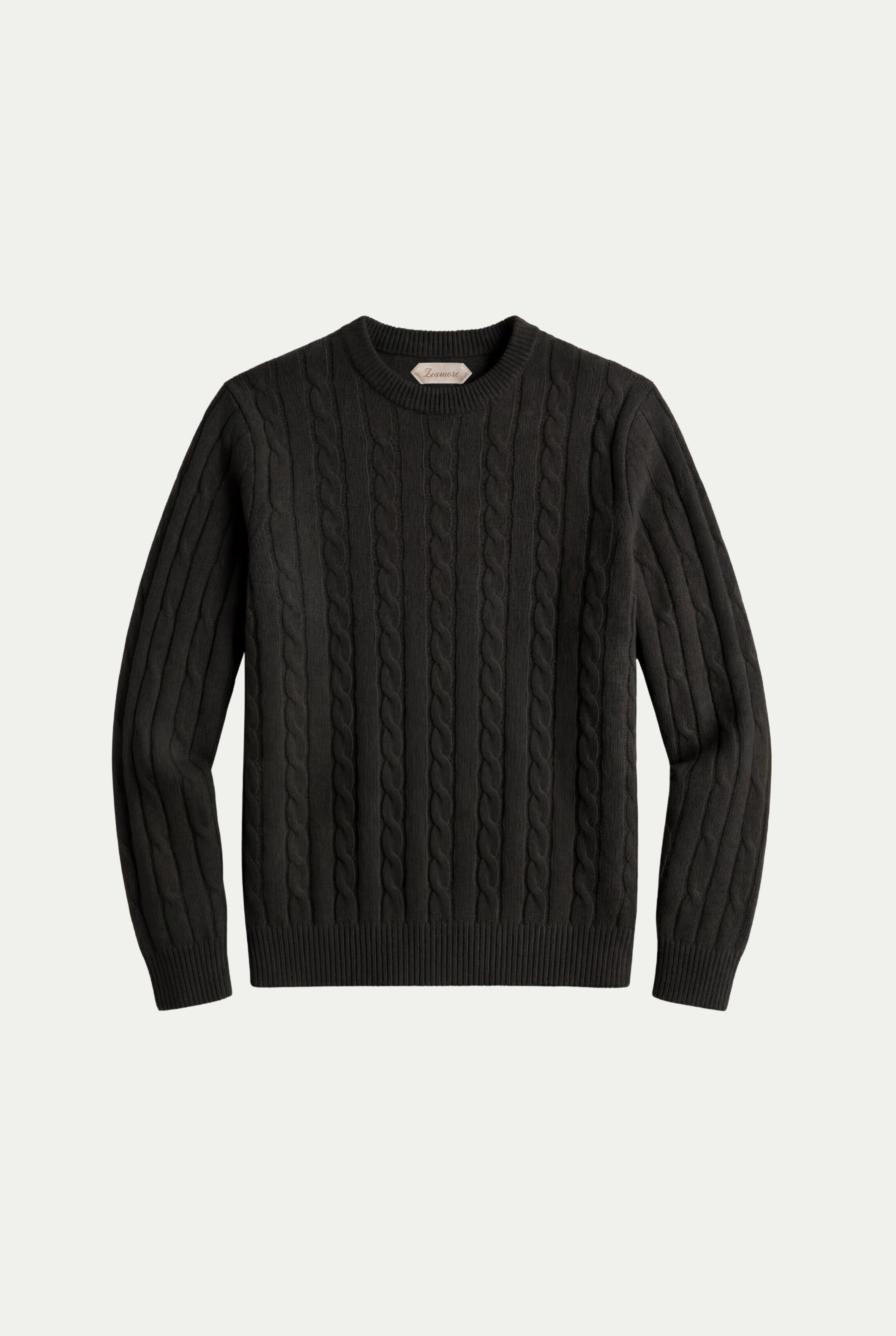 Como Cashmere Crewneck Black