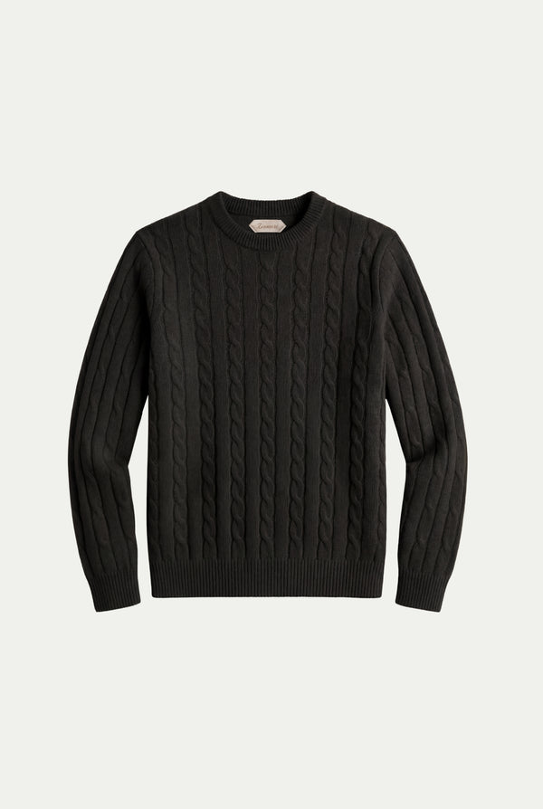 Como Cashmere Crewneck Black