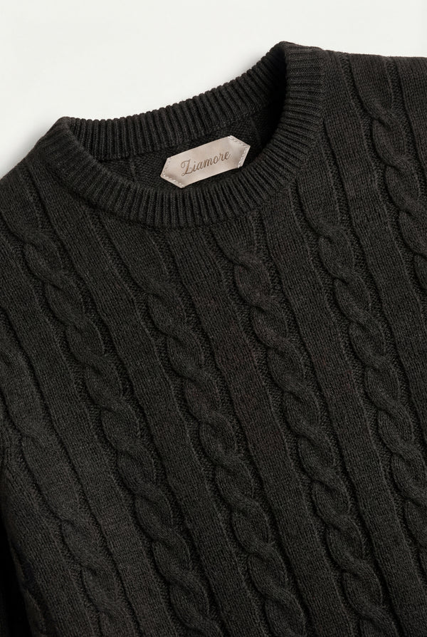 Como Cashmere Crewneck Black