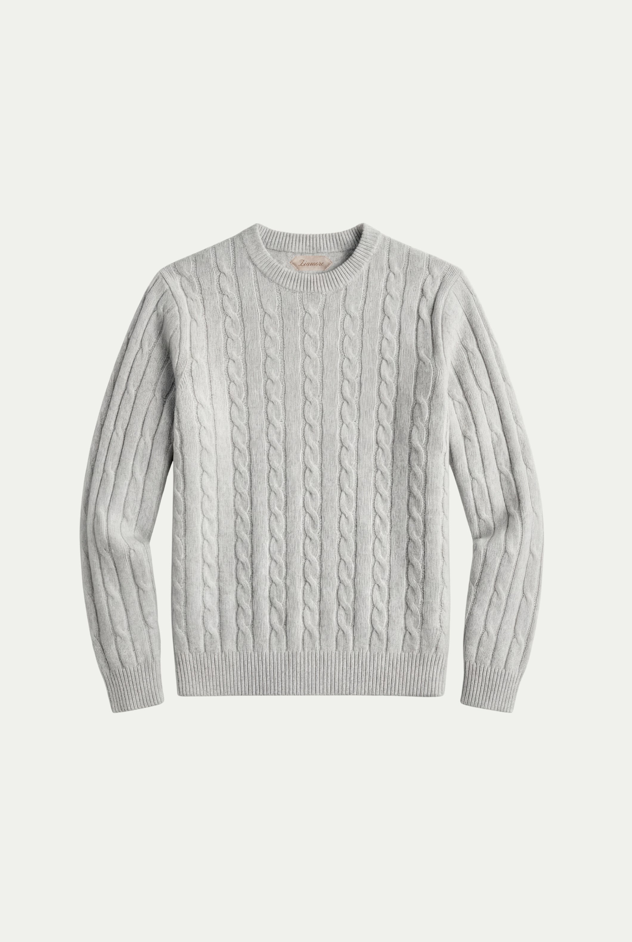 Como Cashmere Crewneck Light Grey