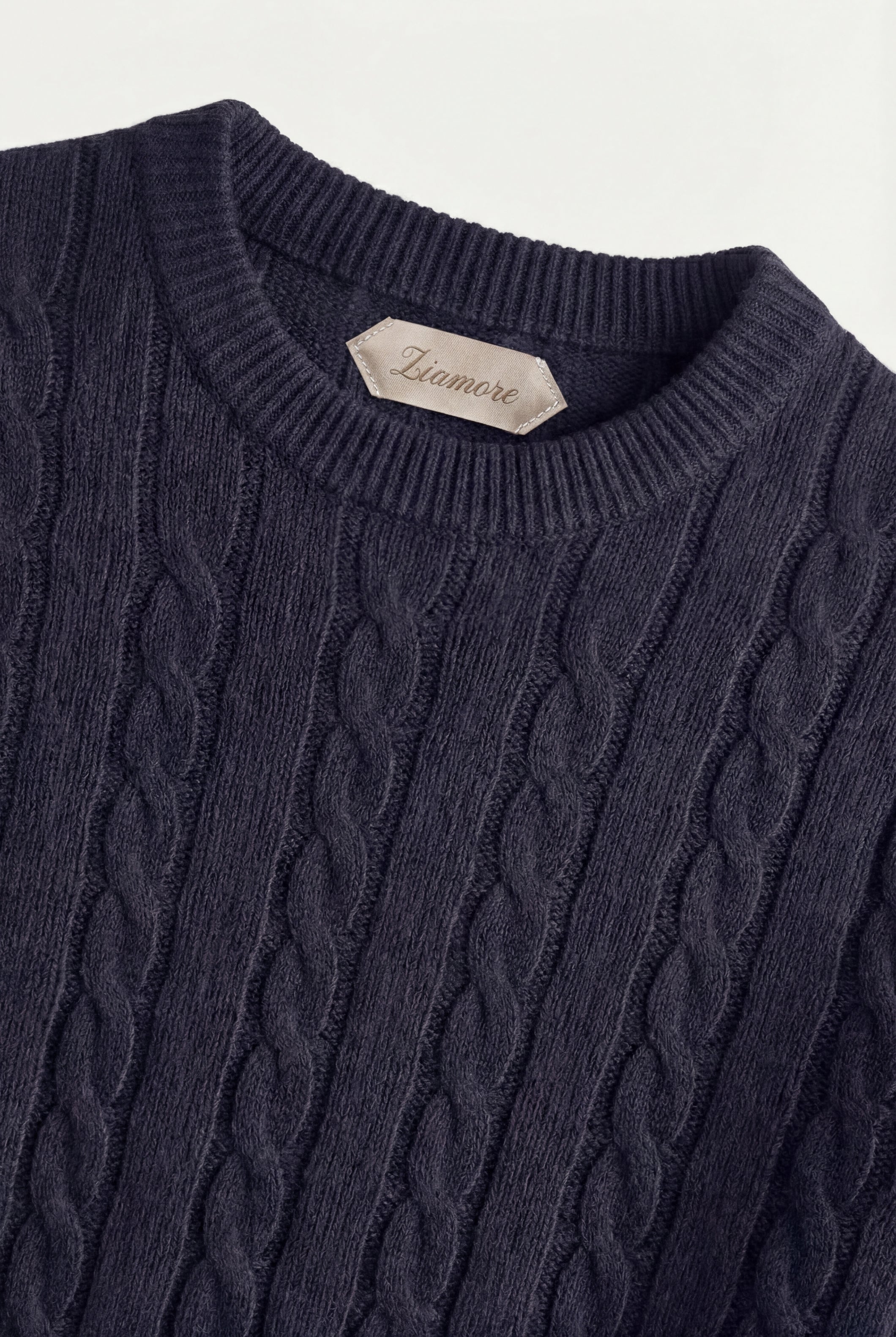 Como Cashmere Crewneck Navy