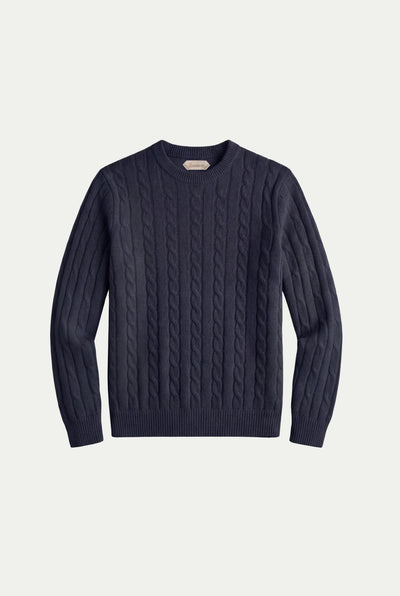 Como Cashmere Crewneck Navy