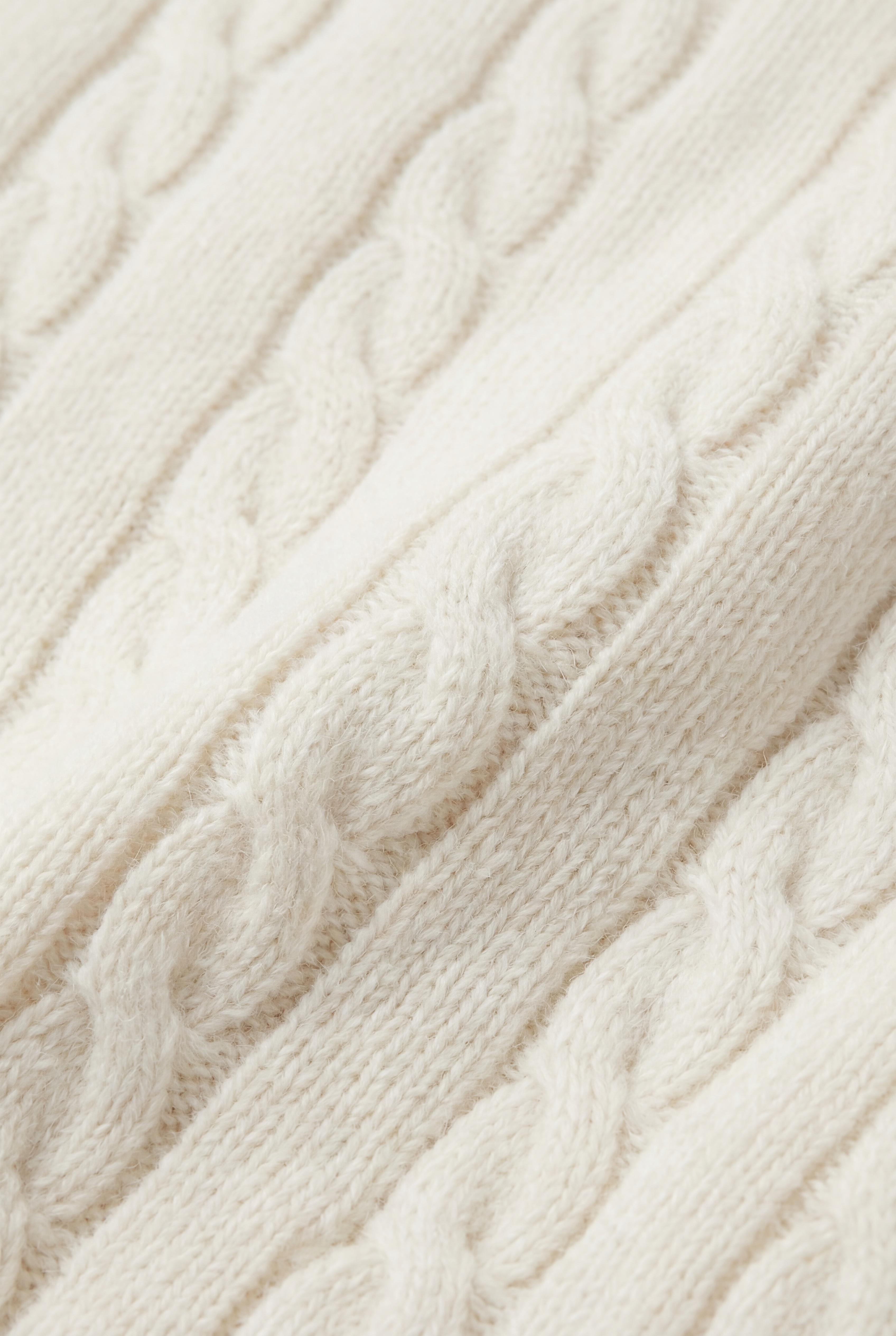 Como Cashmere Quarter Zip Beige