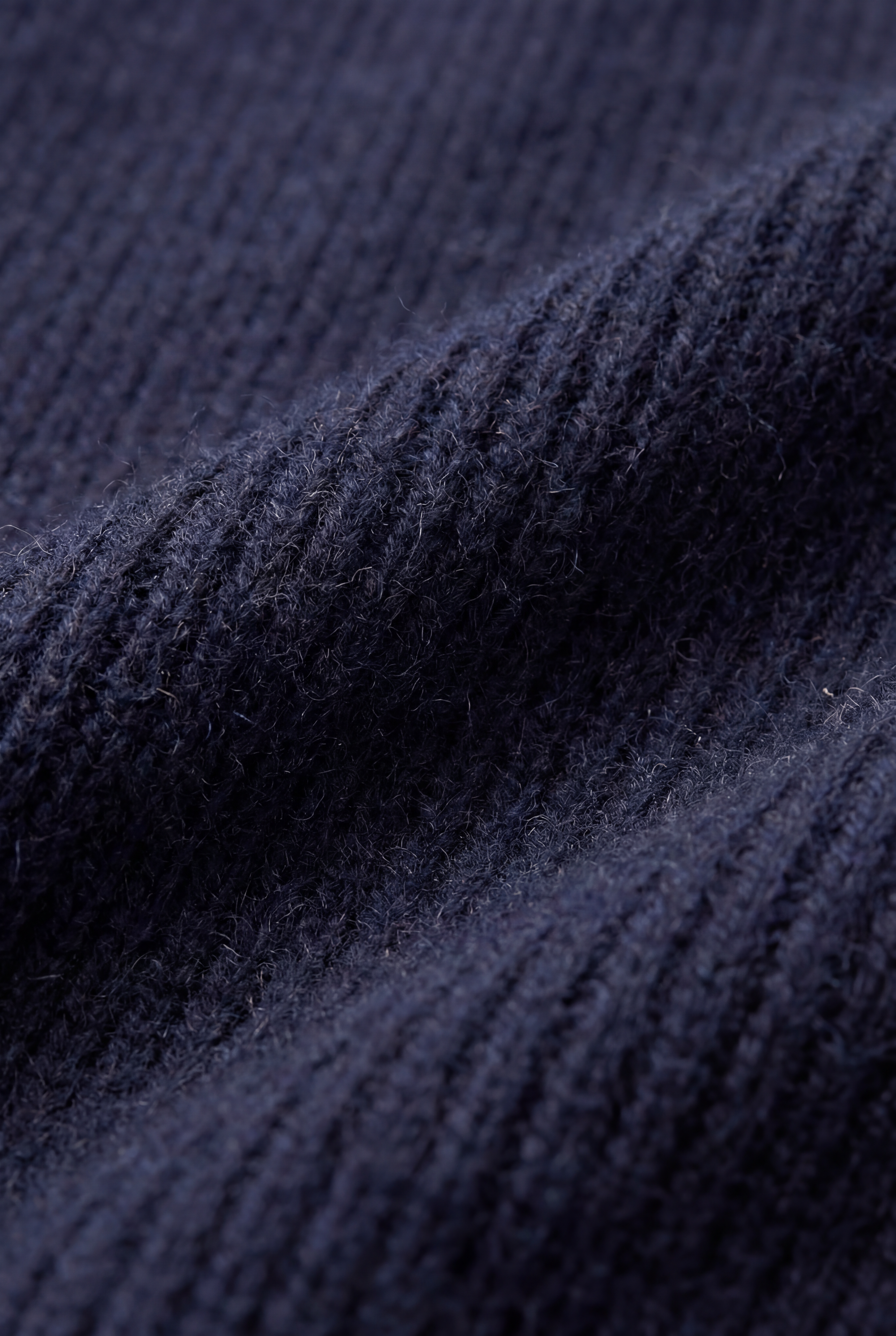 Cortina Cashmere Zip Hoodie Navy