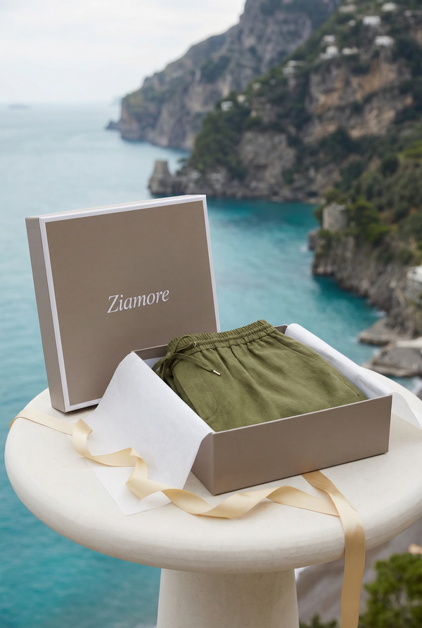 Amalfi Linen Short Olive