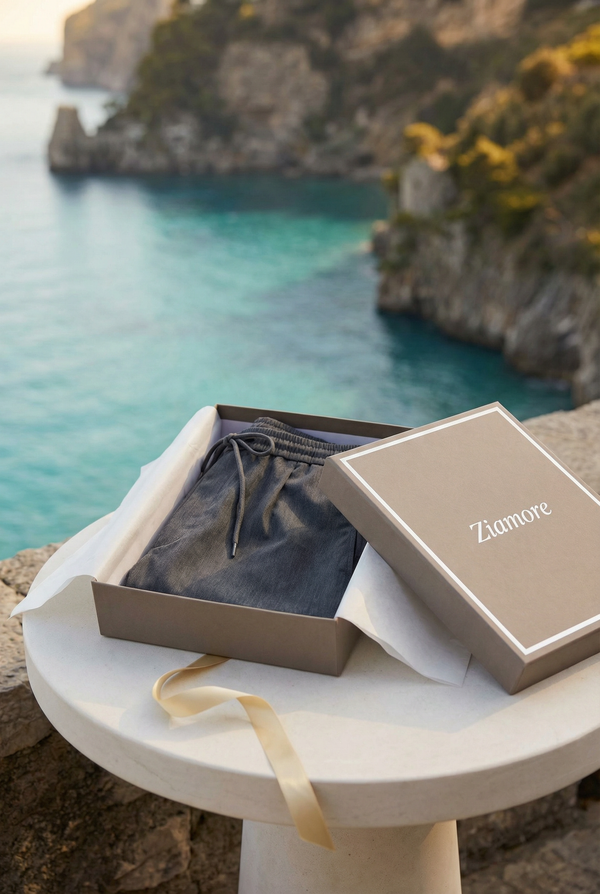 Amalfi Linen Short Grey