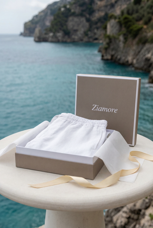 Amalfi Linen Short White
