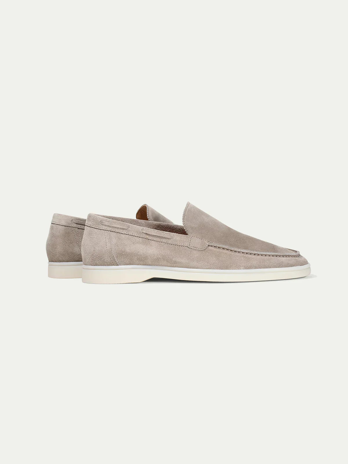 Suede Summer Loafer Light Gray