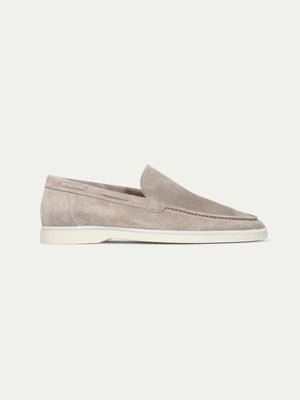 Classic Suède Loafer Light Gray