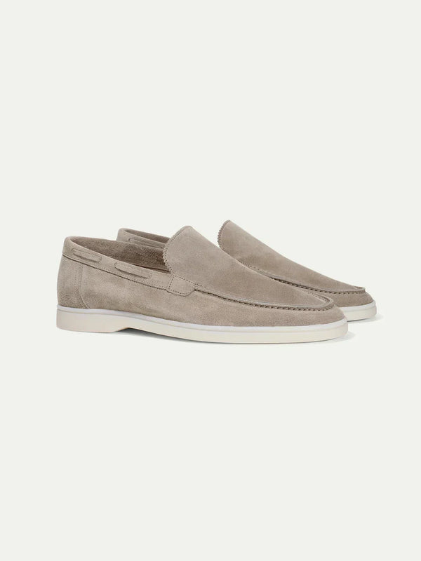 Classic Suède Loafer Light Gray