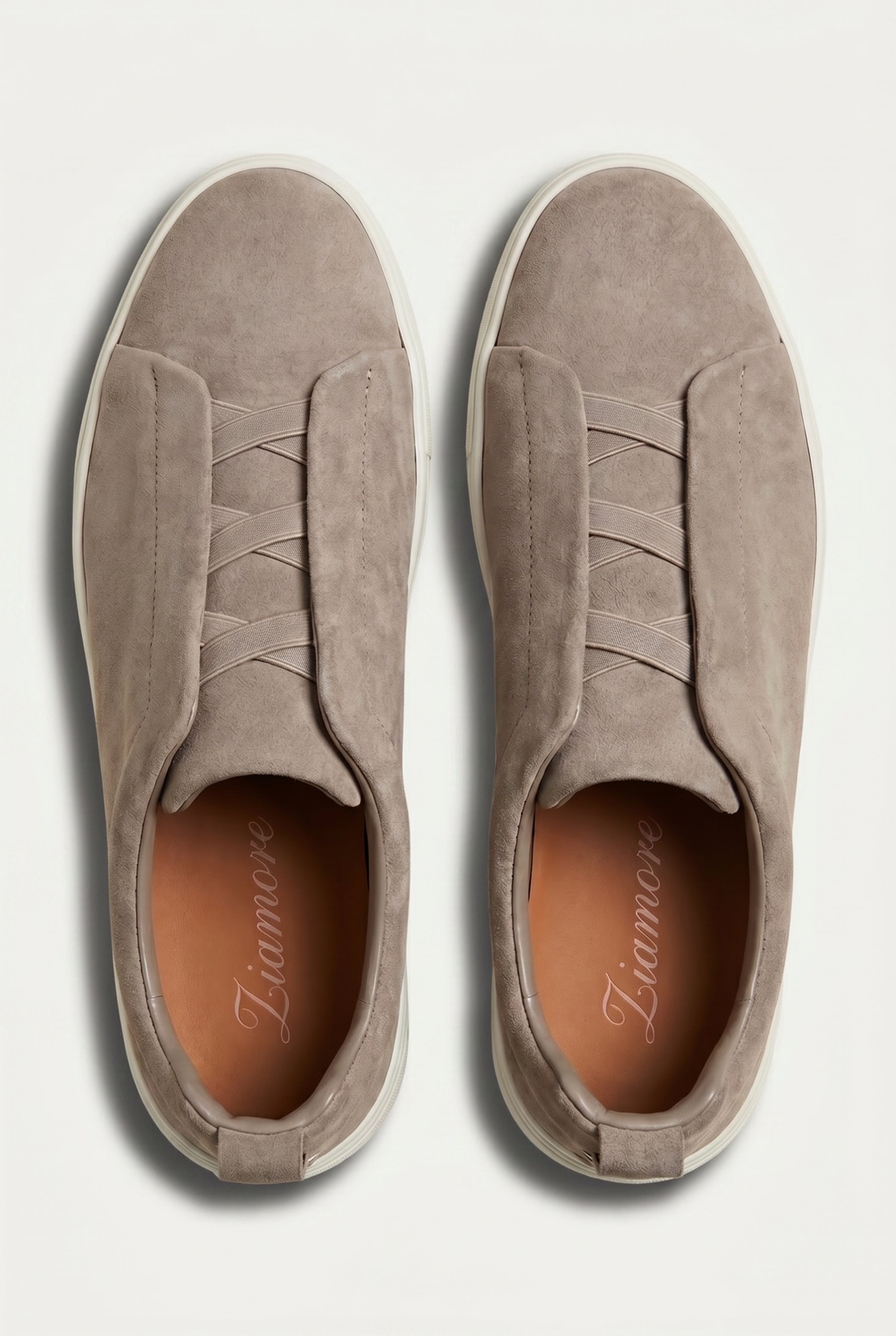 Monaco Suede Triple Stitch Sneaker Sand Beige