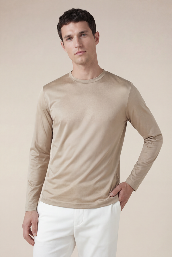 Portofino Long Sleeve Tee Beige