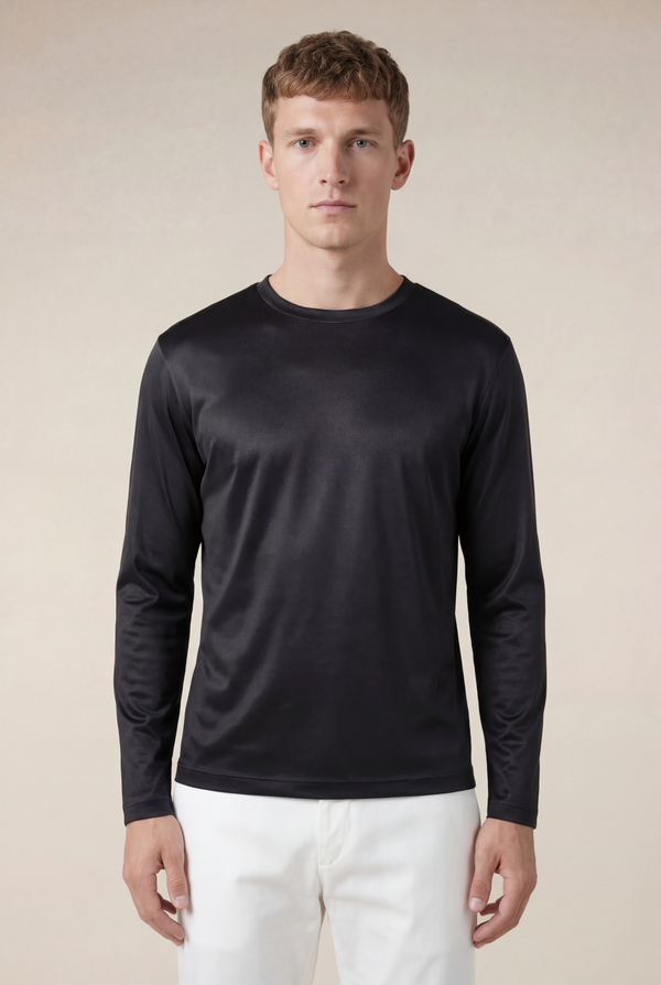Portofino Long Sleeve Tee Black