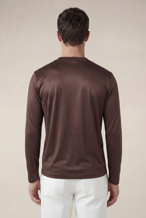 Portofino Long Sleeve Tee Brown