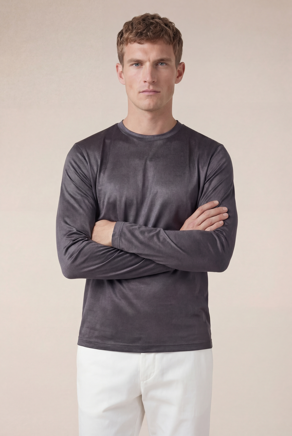 Portofino Long Sleeve Tee Grey