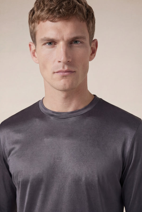 Portofino Long Sleeve Tee Grey