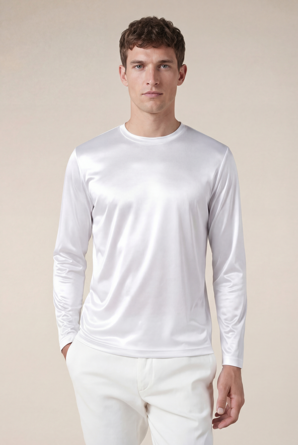 Portofino Long Sleeve Tee White