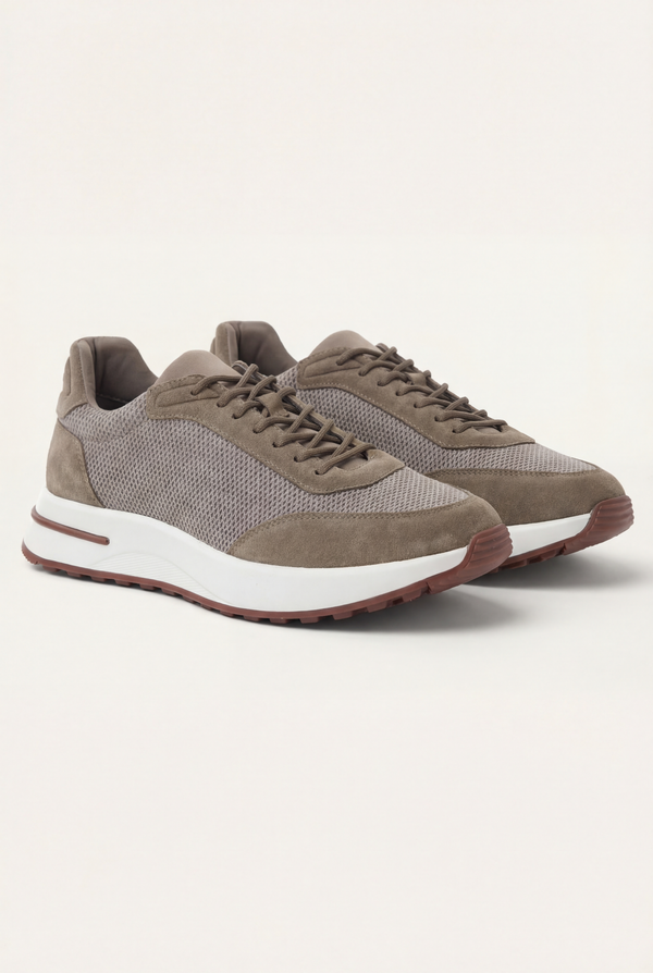 Portofino Trainer Suede Taupe