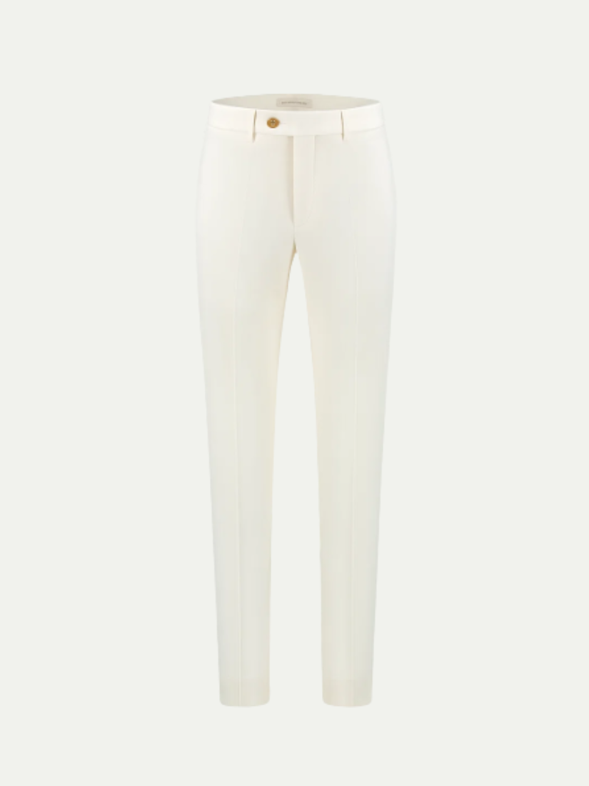 Lusso Cotton Trousers White