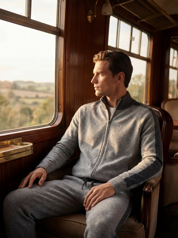 Ziamore Cashmere Tracksuit Grey