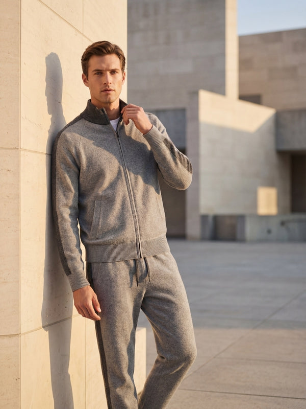 Ziamore Cashmere Tracksuit Grey