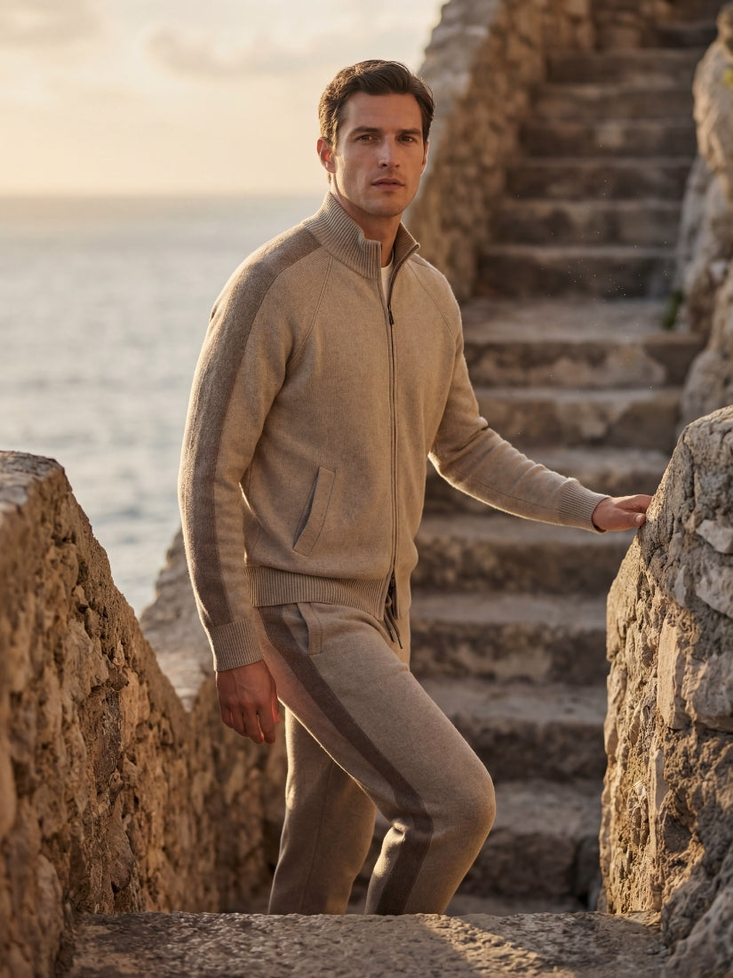 Ziamore Cashmere Tracksuit Beige