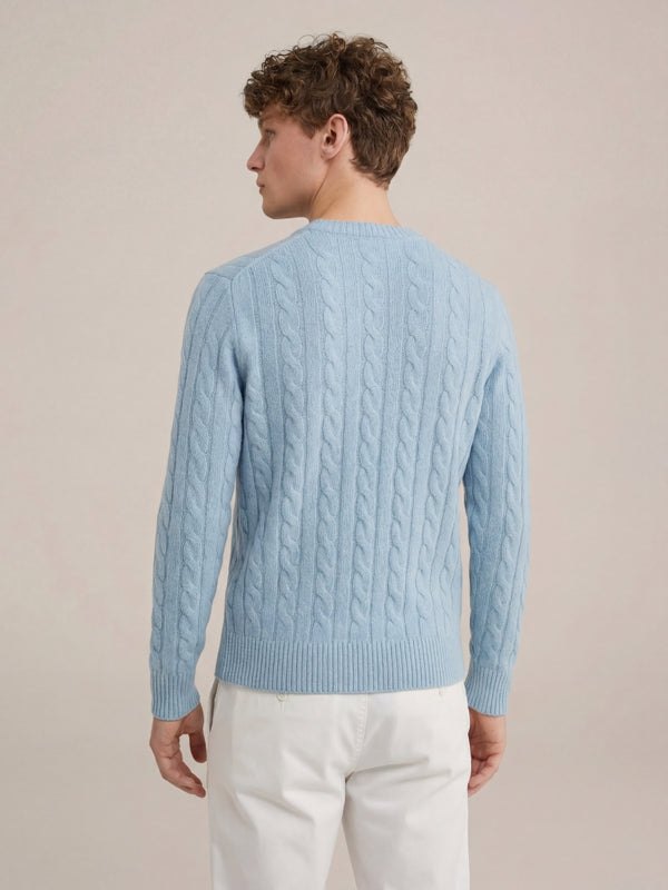 Como Cashmere Knit Baby Blue