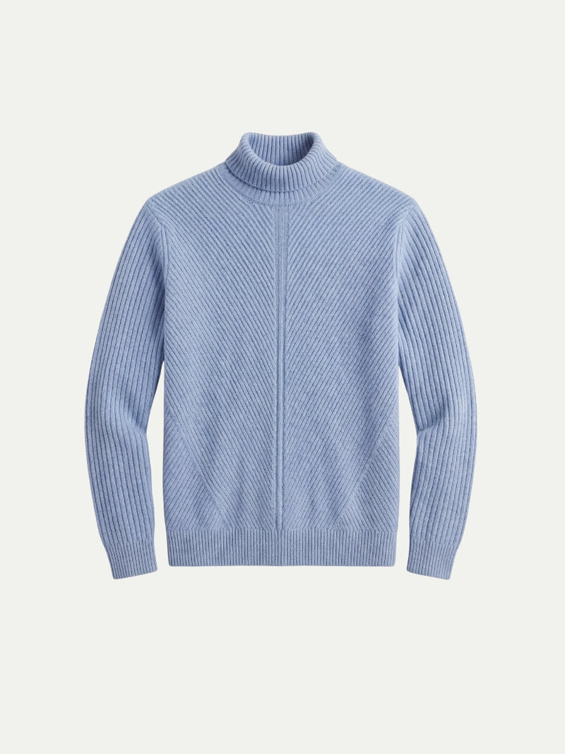Taormina Wool Turtleneck Blue