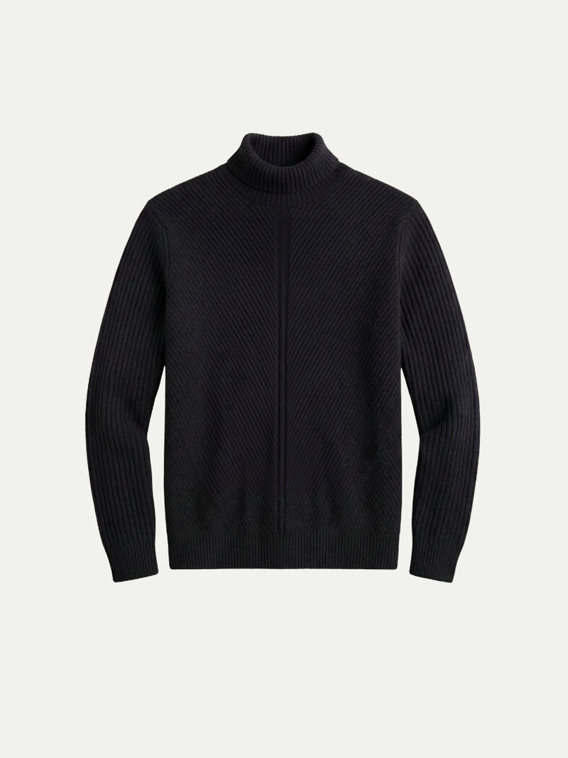 Taormina Wool Turtleneck Black
