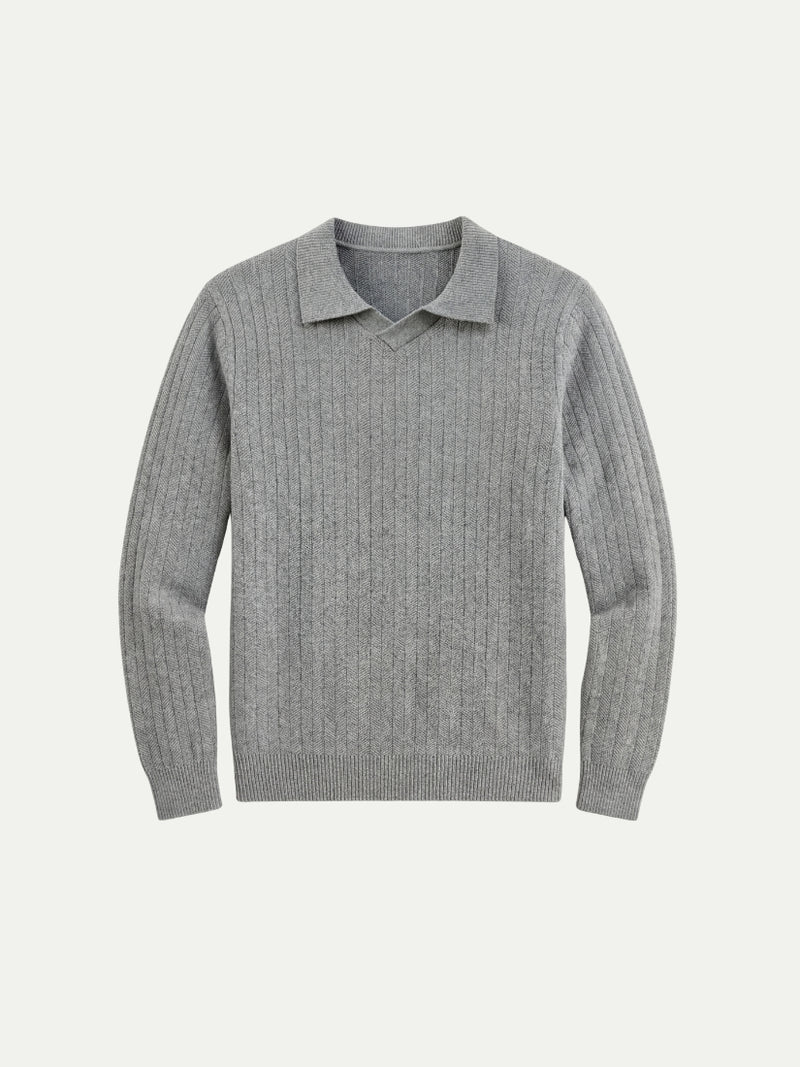 Milano Knit Polo Grey
