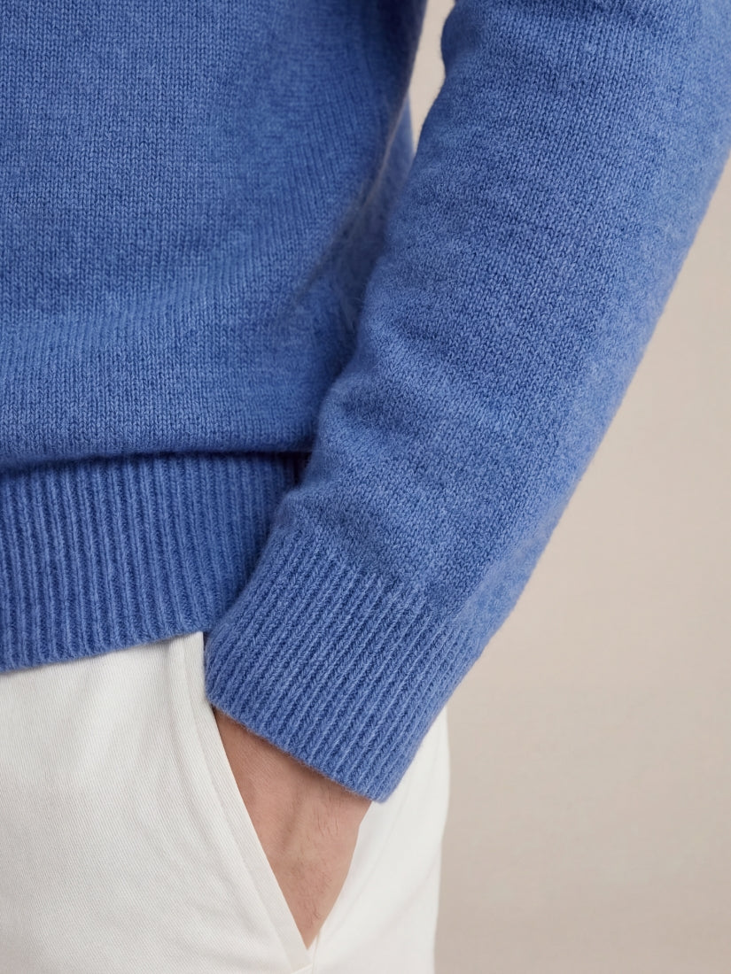 Panarea Half-Zip Knit Blue