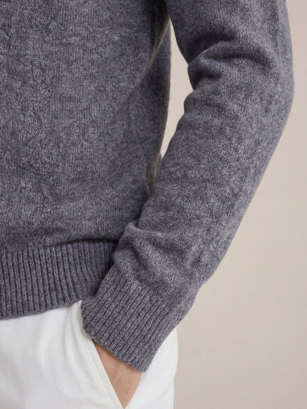 Panarea Half-Zip Knit Dark Grey