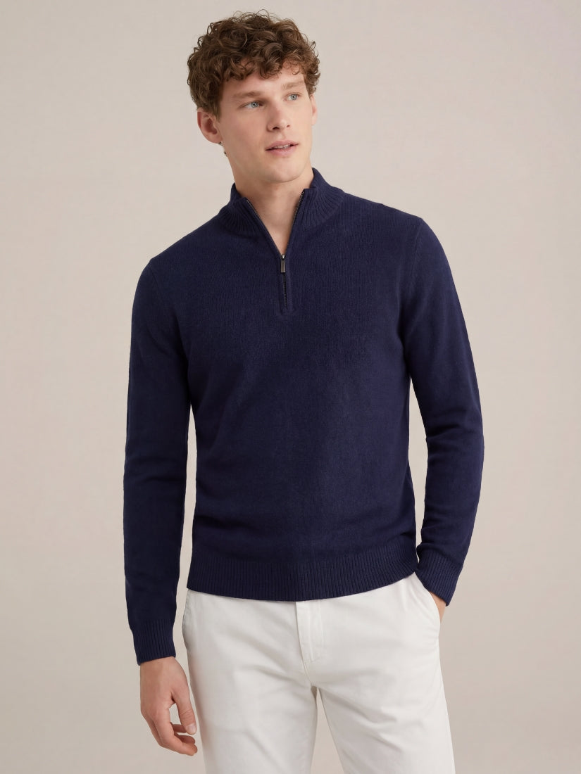 Panarea Half-Zip Knit Navy