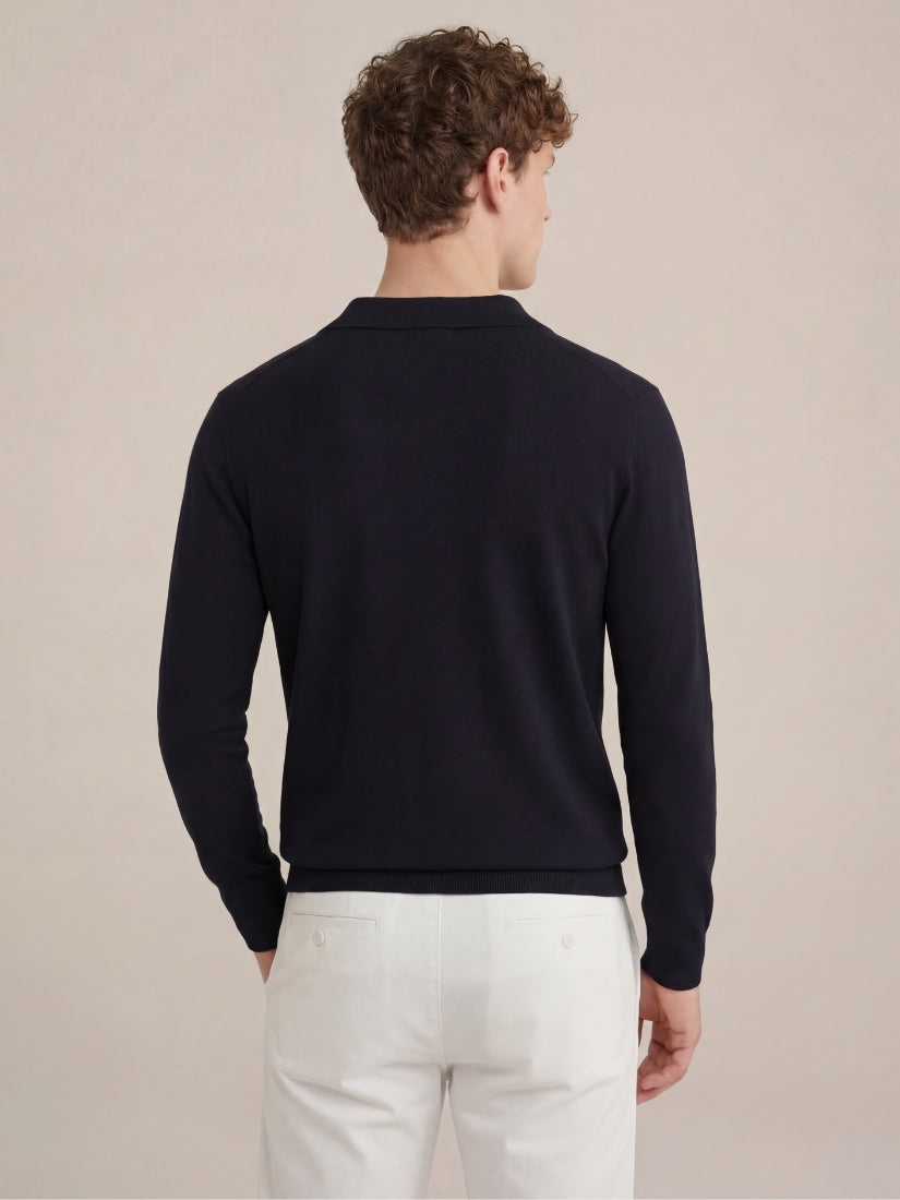 Venturi Knit Polo Black